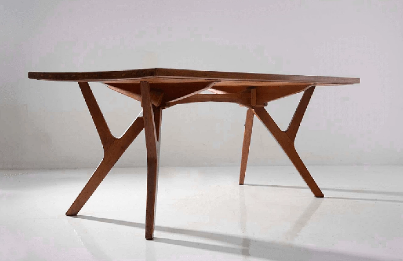 Wood table by Carlo Mollino, 1950s 3