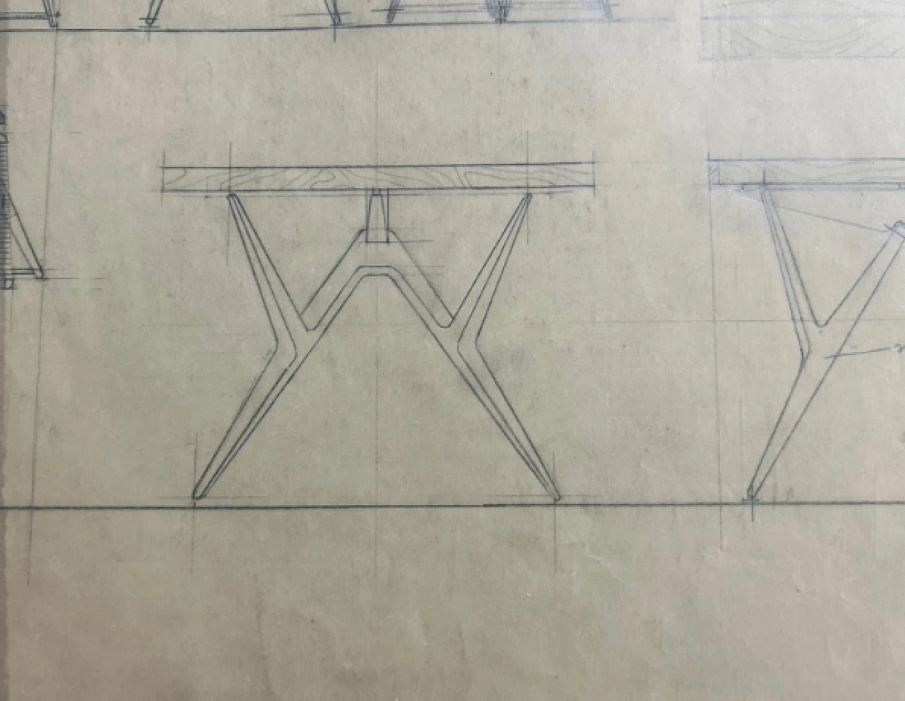 Tavolo in legno di Carlo Mollino, anni '50 12