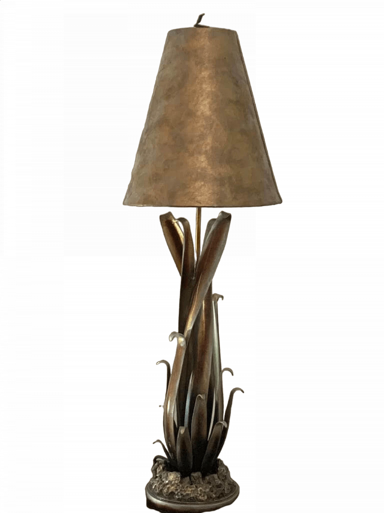 Metal and leatherette lamp by Lam Lee Group/Leeazanne, 1990s 10