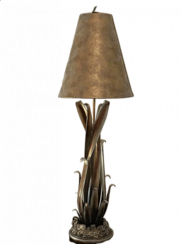 Metal and leatherette lamp by Lam Lee Group/Leeazanne, 1990s