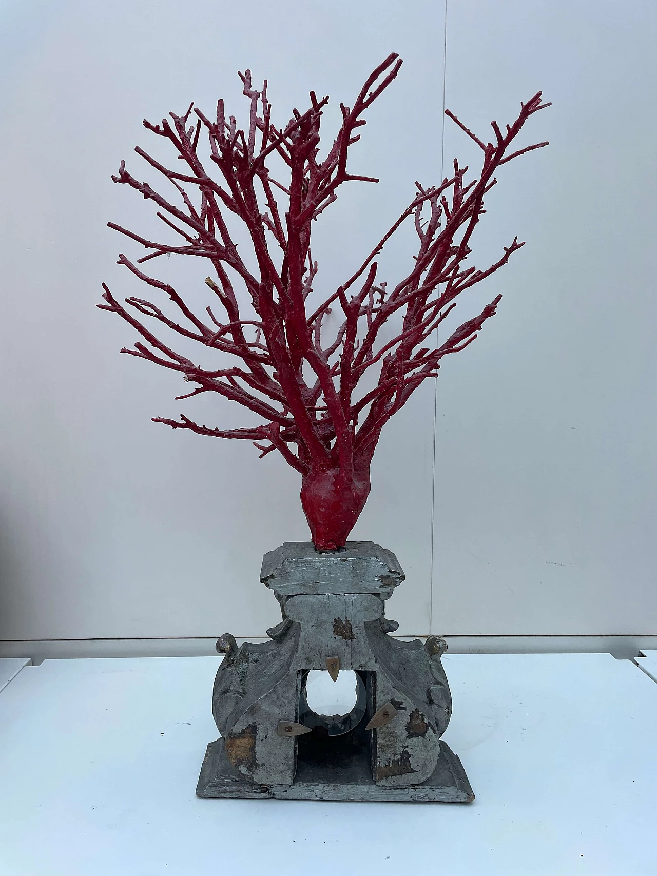 Ramo in legno ad imitazione di un corallo, inizio '900 5