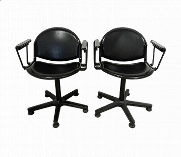 Pair of office armchairs by Lucci and Orlandini for Lamm, 1990s