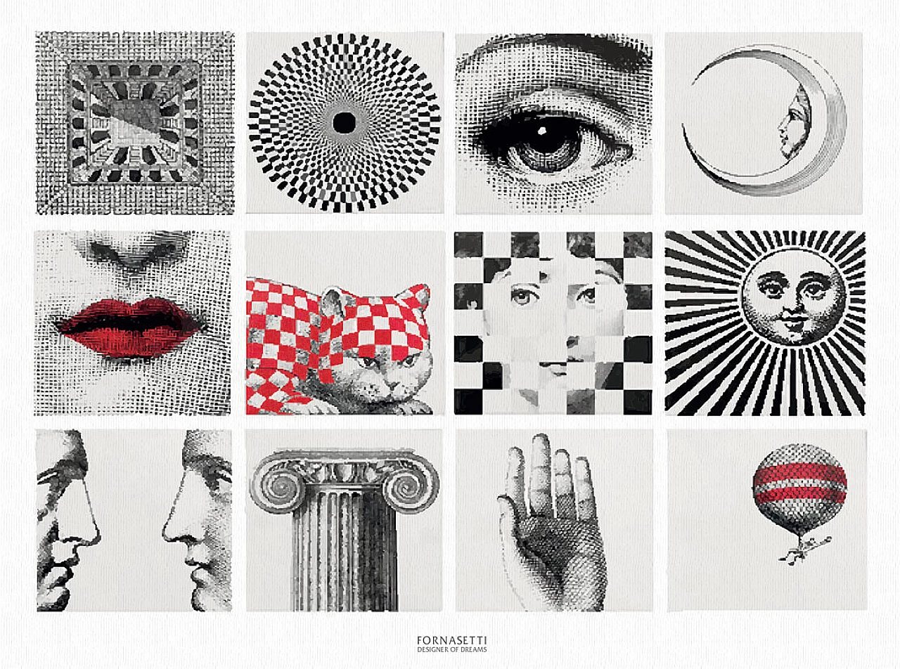 Poster Collezione Fornasettiana di Fornasetti, anni 2000 1