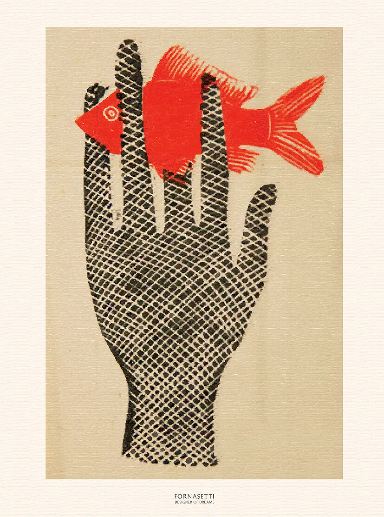 Poster Pesce rosso di Fornasetti 1