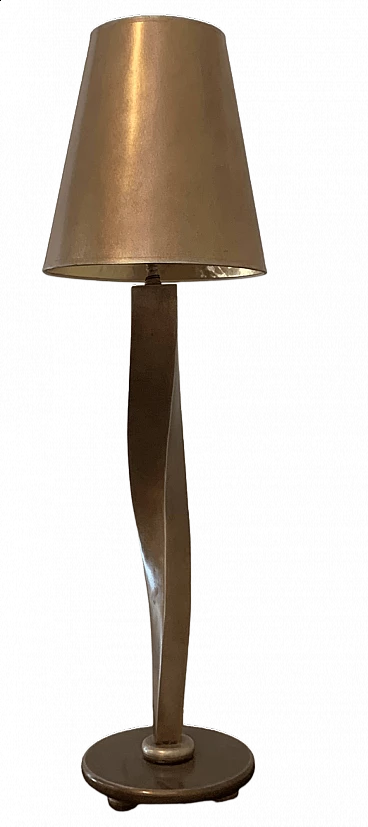 Gilded and patinated lamp by Lam Lee Group/Leeazanne, 1990s
