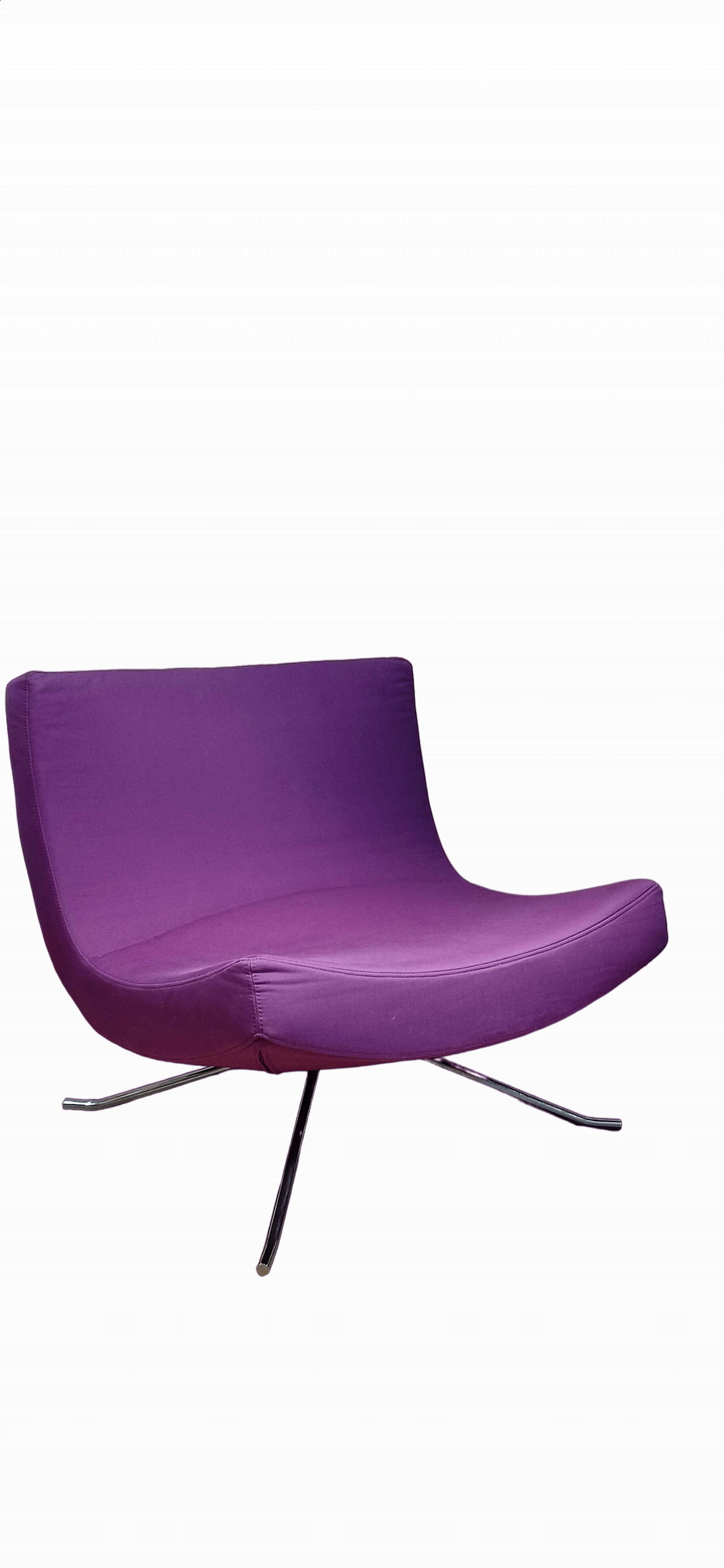 Poltrona Pop in tessuto viola di Christian Werner per Ligne Roset 187