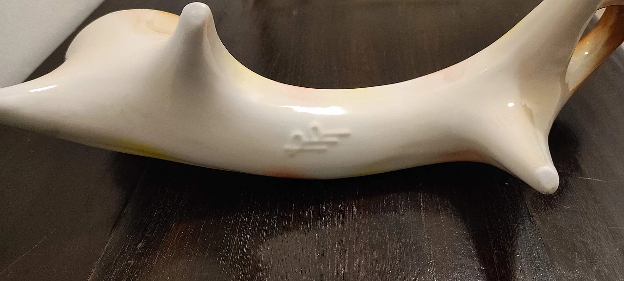 Pair of coloured ceramic cats by Roberto Rigon, 1970s 6