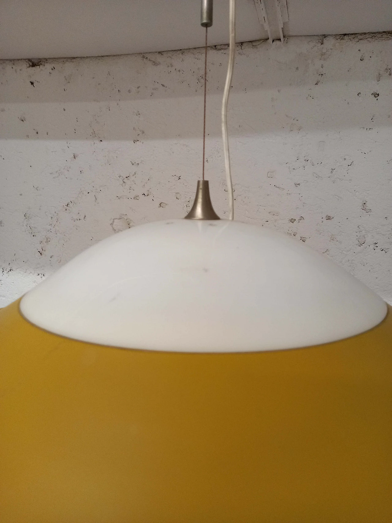 Lampadario Ufo in alluminio anodizzato e perspex di Goffredo Reggiani, anni '70 7