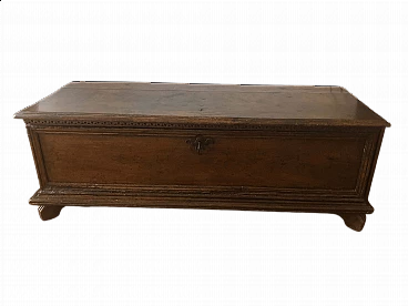 Solid walnut chest, 19th century