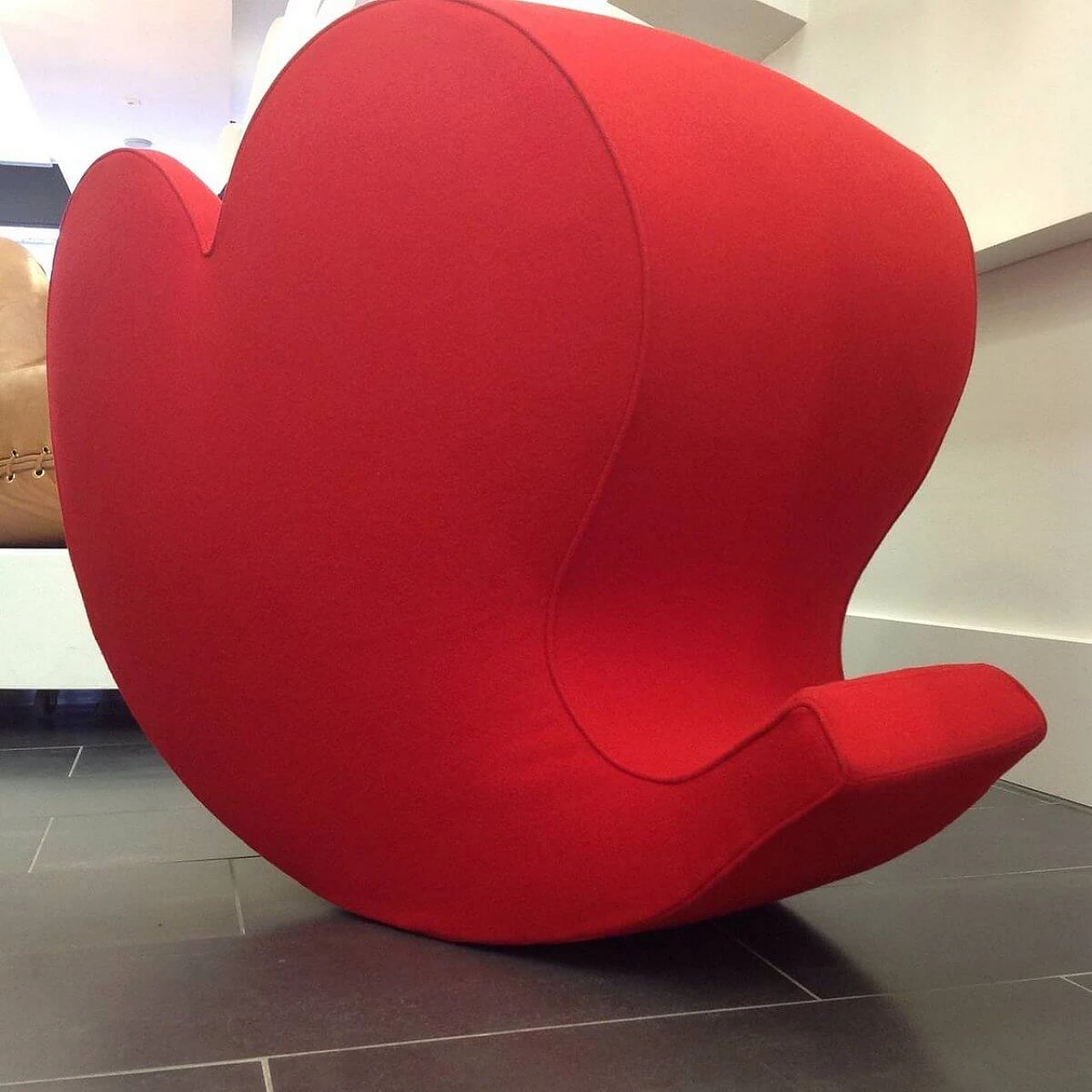 Poltrona Soft Heart in lana cotta rossa di Ron Arad per Moroso, anni '90 7