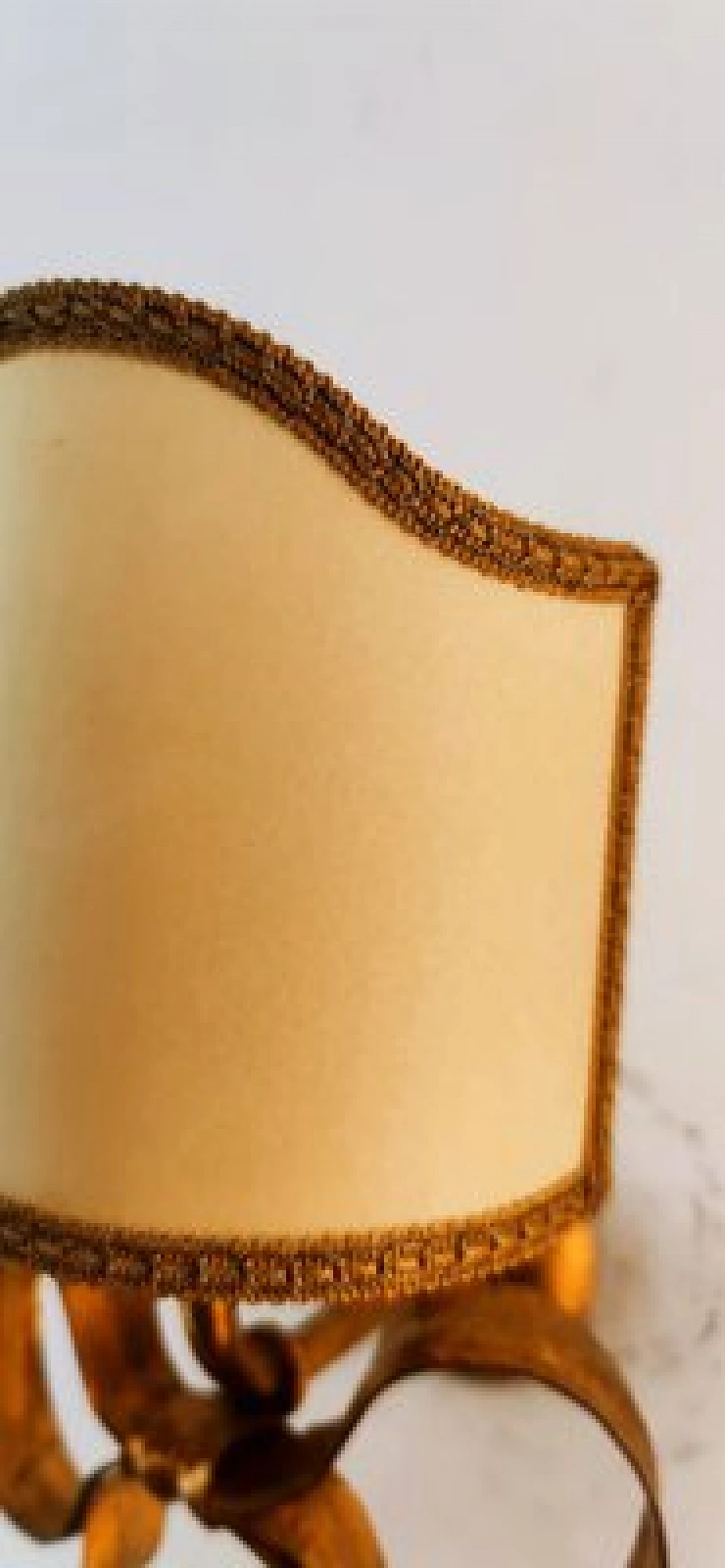 Applique in ferro battuto dorato con fiocco di Li Puma, anni '70 6