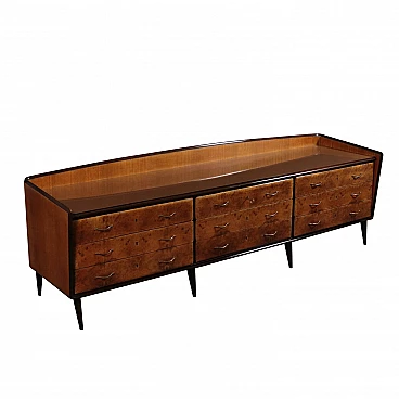 Dresser with glass top, 1950s