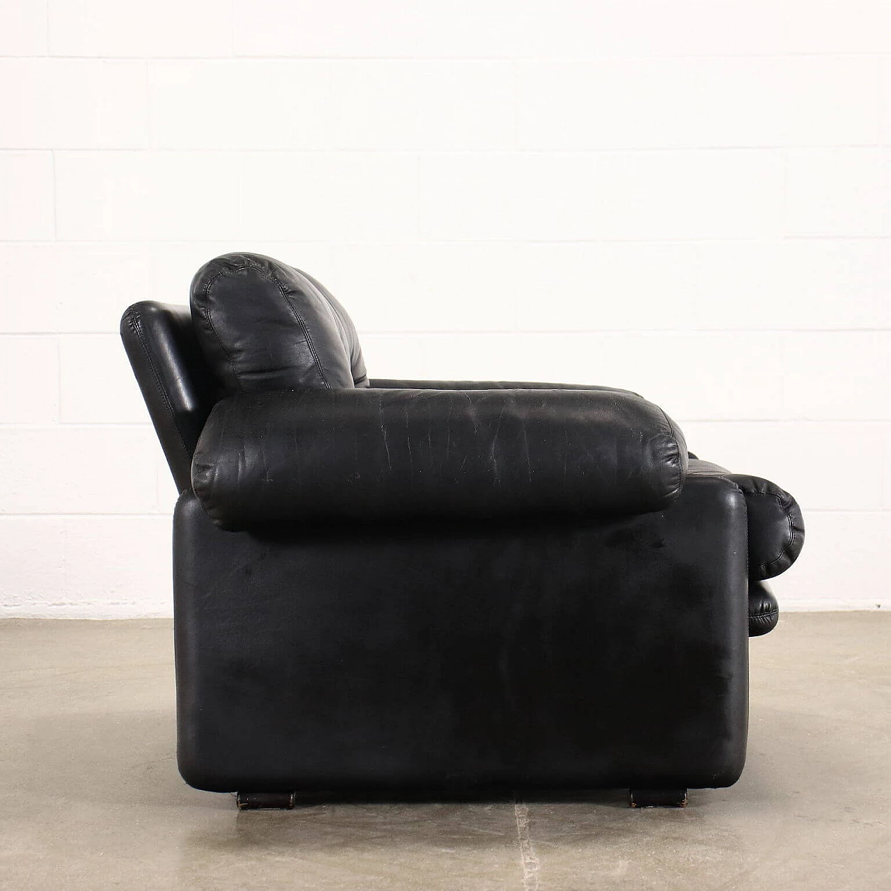 Coronado leather armchair by Afra & Tobia Scarpa for C&B, 1970s 3