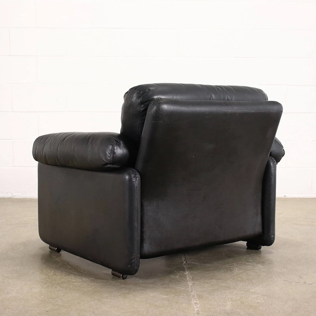Coronado leather armchair by Afra & Tobia Scarpa for C&B, 1970s 10