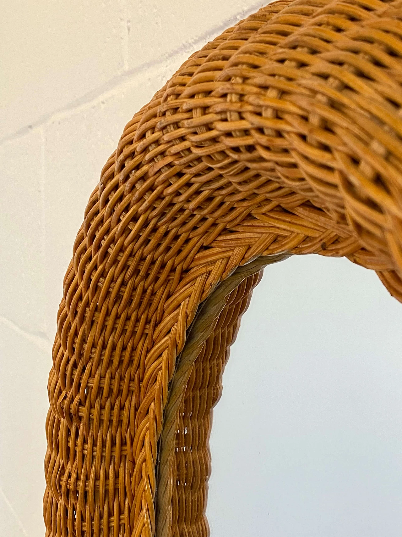 Specchiera in vimini, anni '70 1