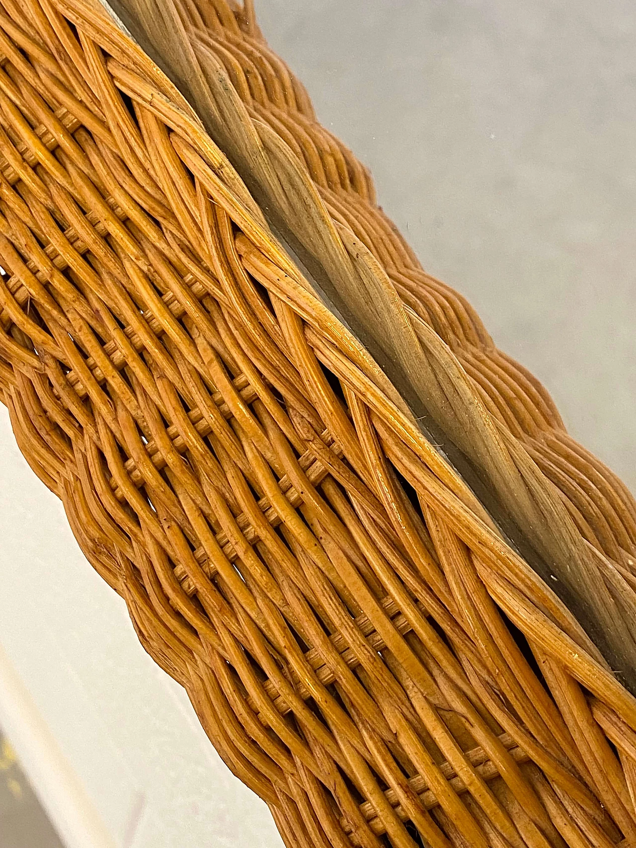 Specchiera in vimini, anni '70 2