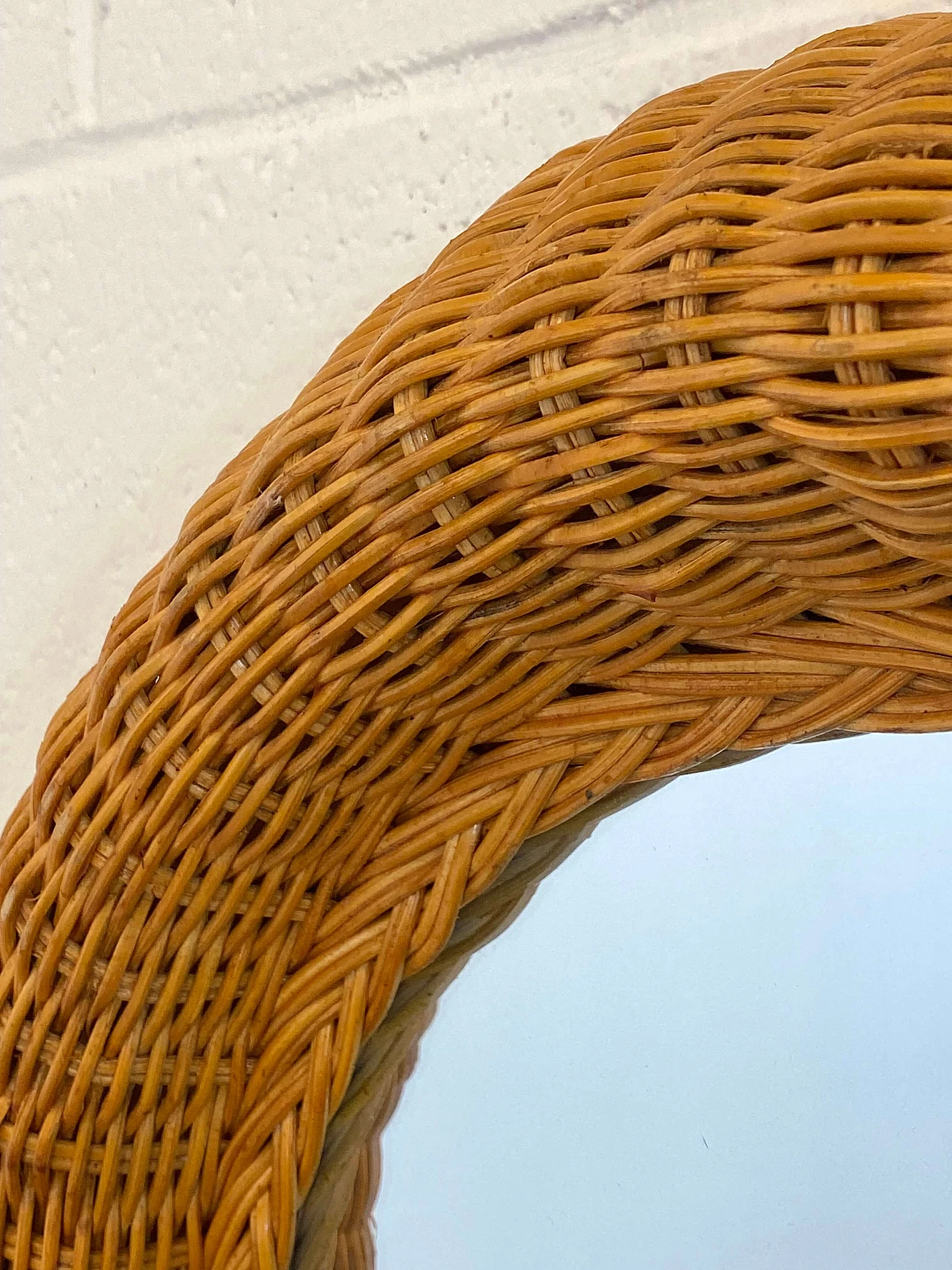 Specchiera in vimini, anni '70 3