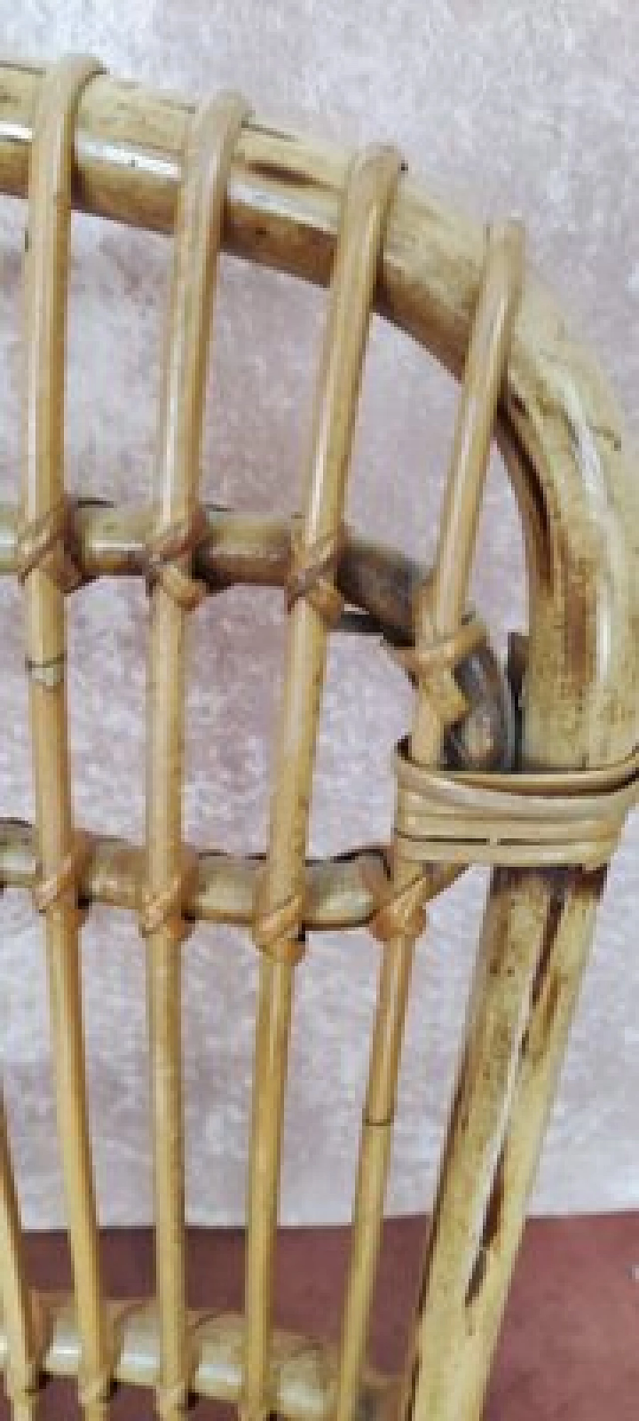 Coppia di poltrone in vimini, anni '70 5