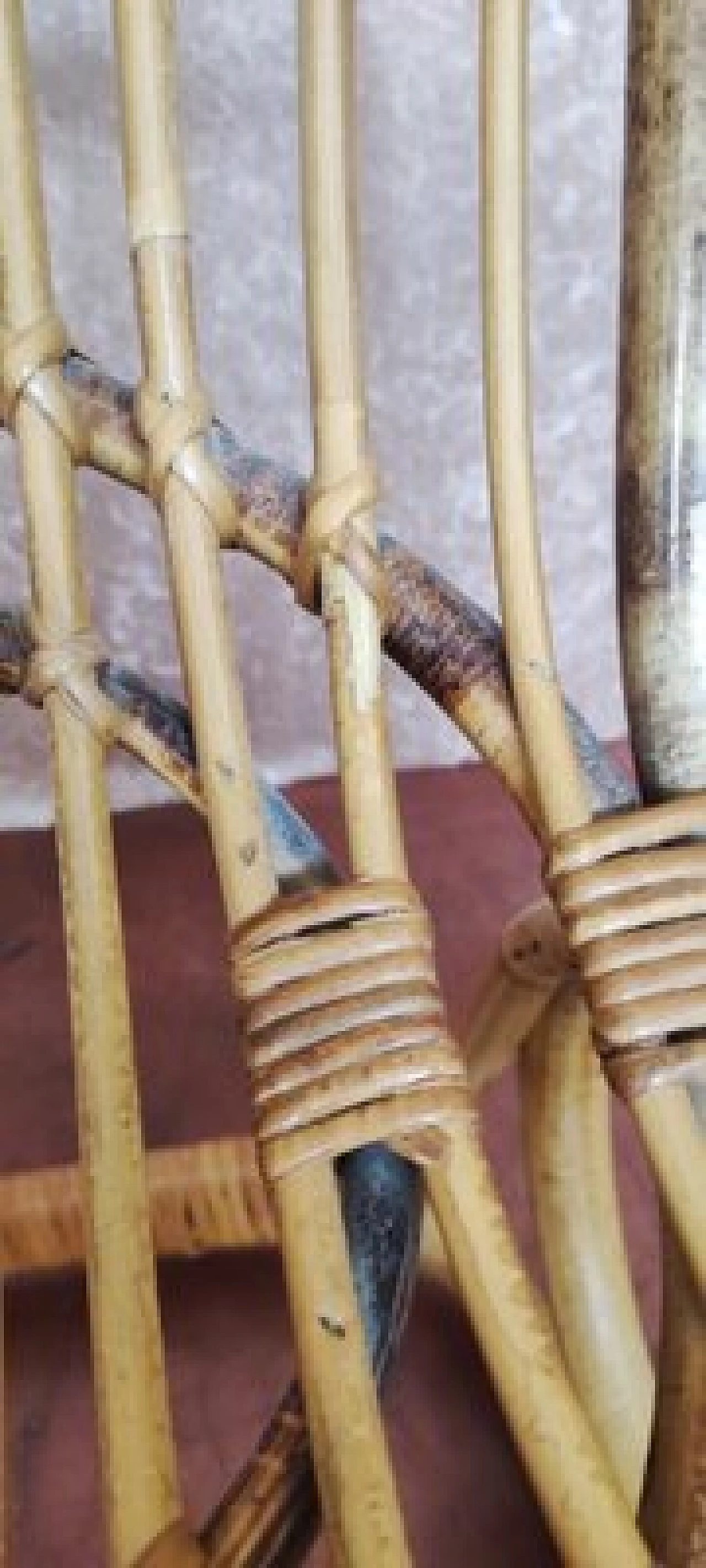 Coppia di poltrone in vimini, anni '70 13