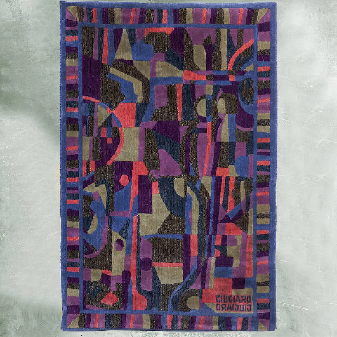 Pure wool carpet by Giorgetto Giugiaro for Paracchi, 1990s 4