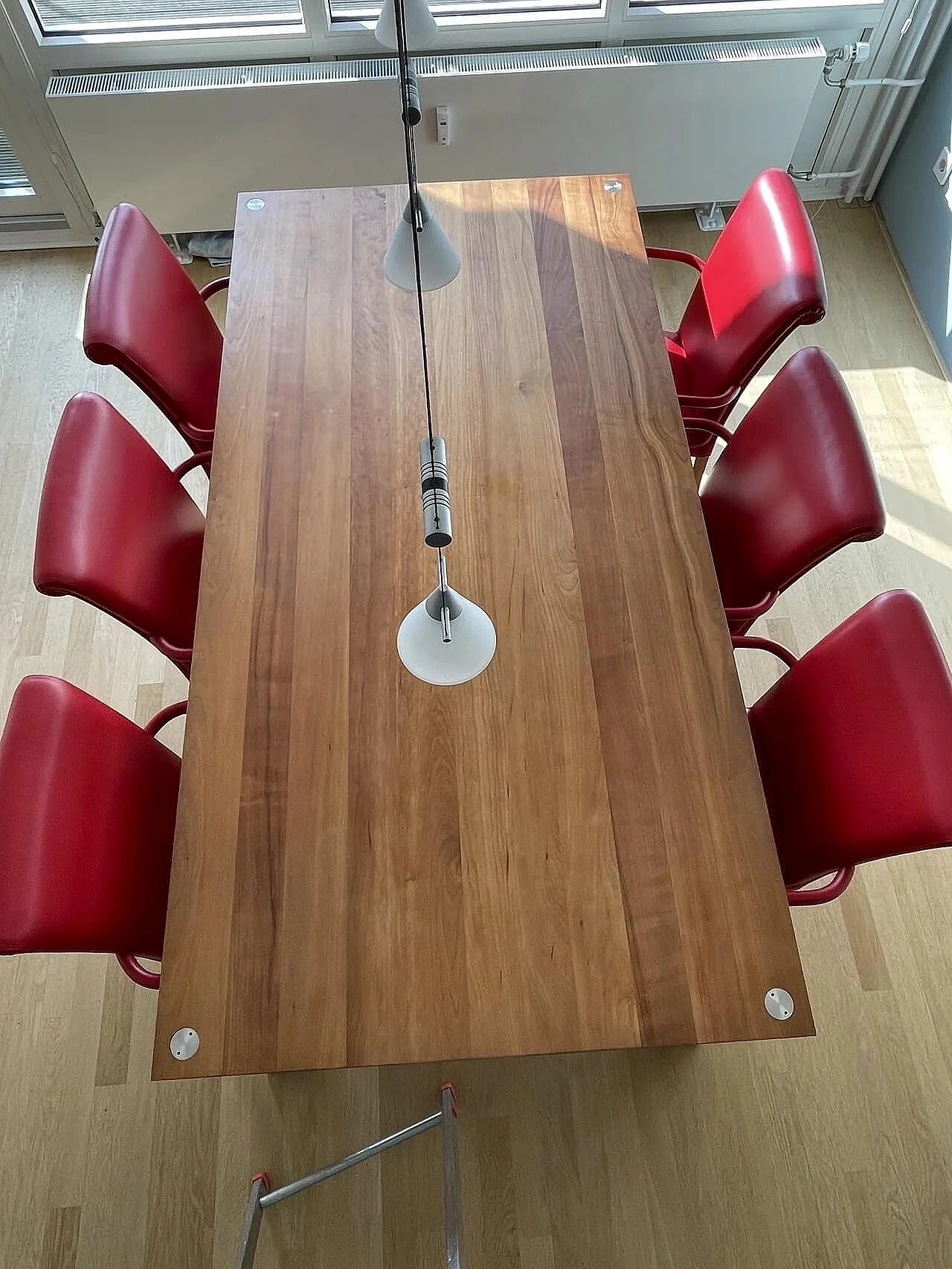 6 Sedie Vittoria rosse di Poltrona Frau, 2001 2