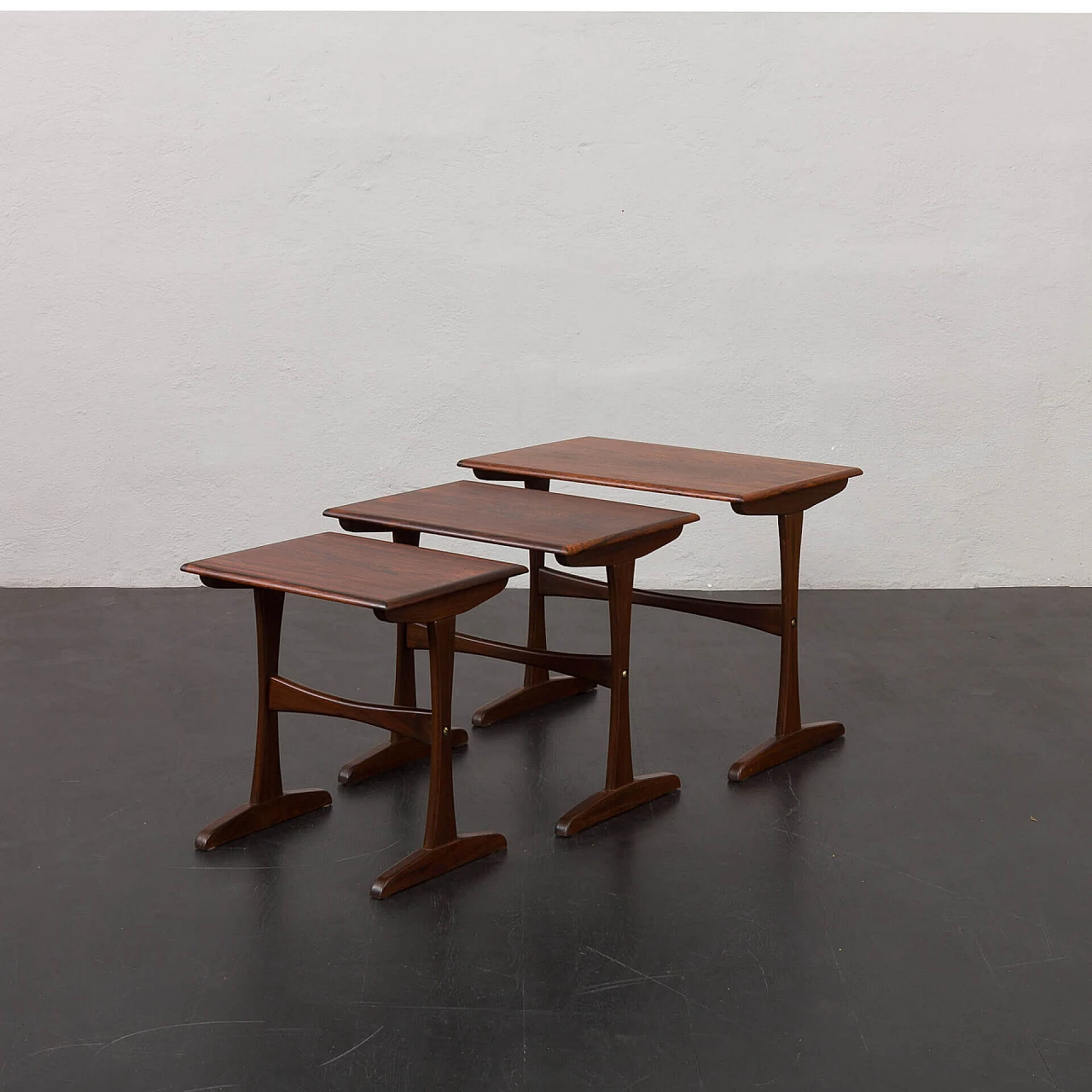 3 Nesting tables by Kai Kristiansen for Vildbjerg Möbelfabrik, 1960s 2