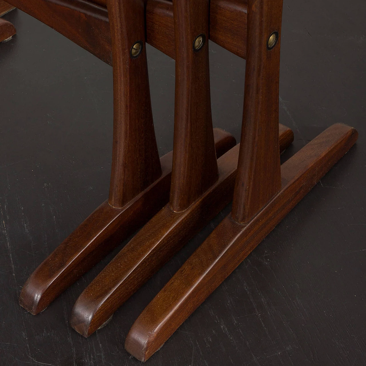 3 Nesting tables by Kai Kristiansen for Vildbjerg Möbelfabrik, 1960s 9