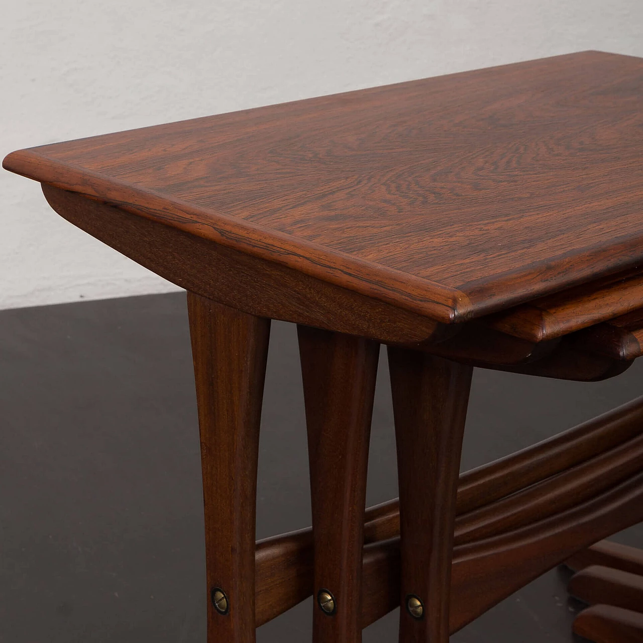 3 Nesting tables by Kai Kristiansen for Vildbjerg Möbelfabrik, 1960s 13