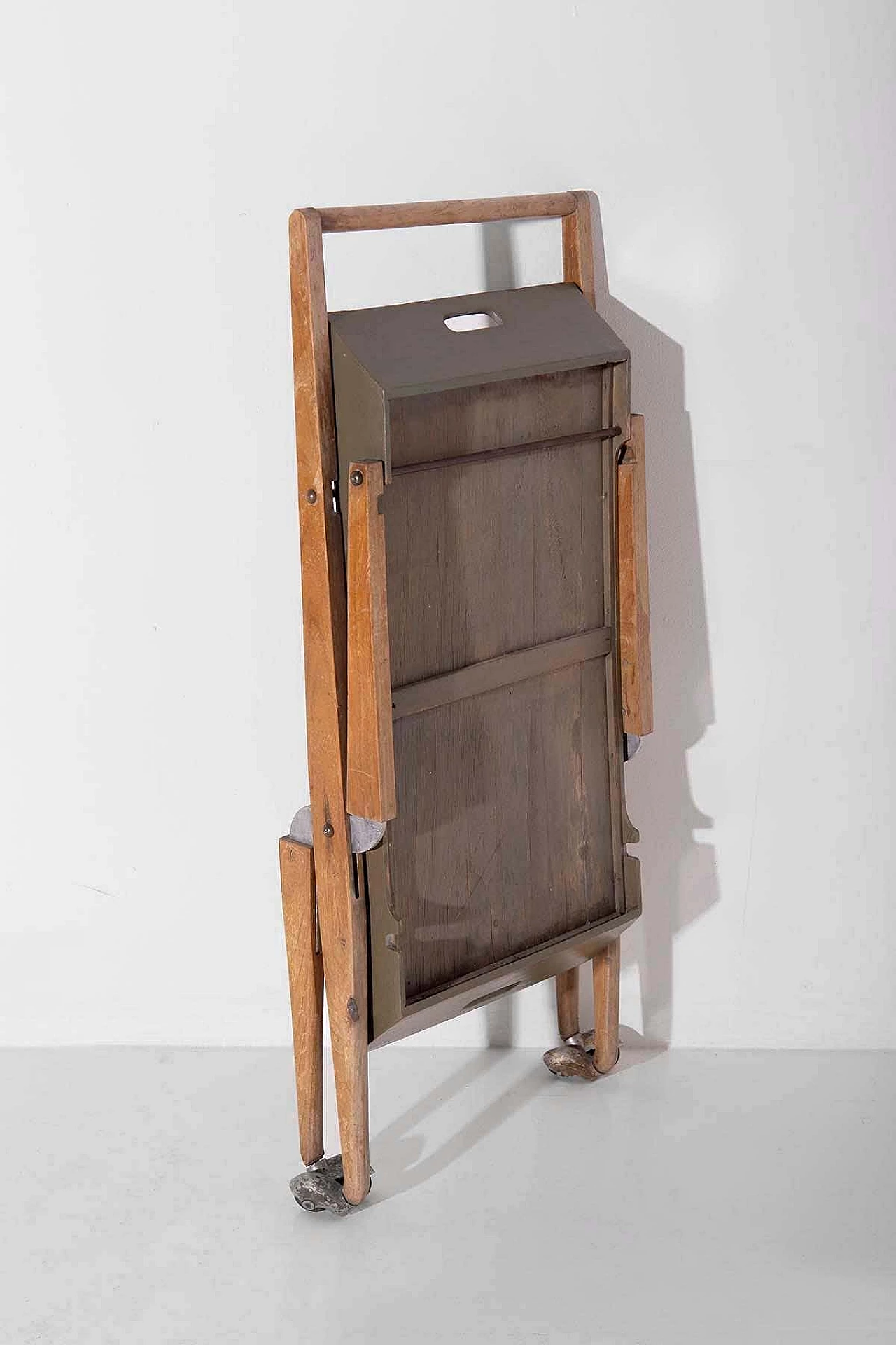 Wooden bar trolley by Angelo Ostuni, 1950s 4