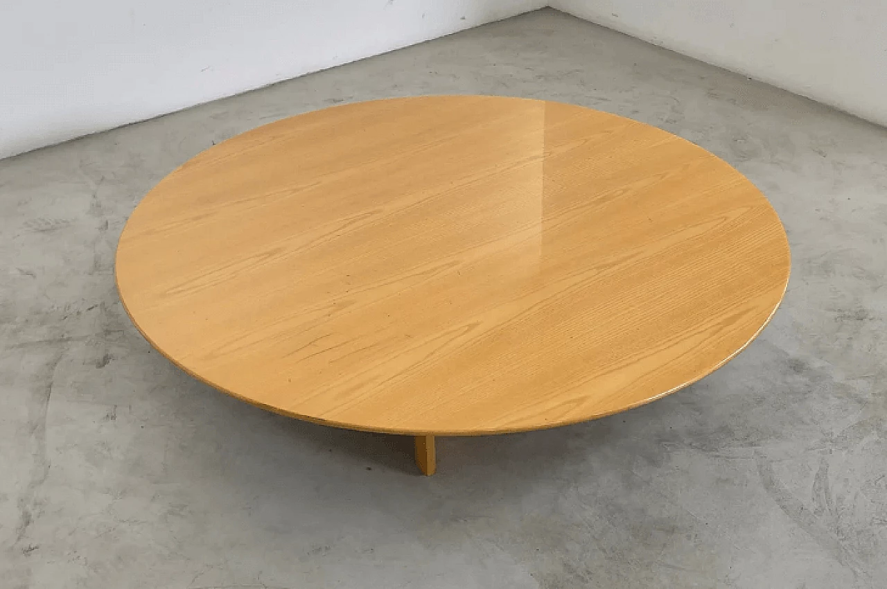 Ash coffee table by Giovanni Offredi for Saporiti, 1980s 4
