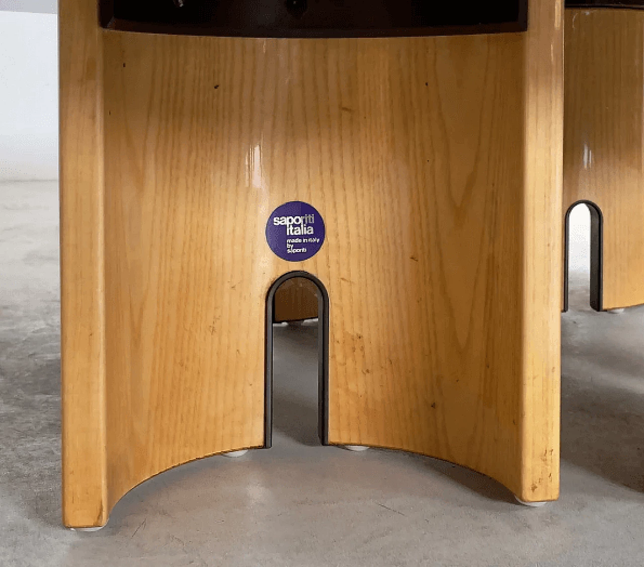 Ash coffee table by Giovanni Offredi for Saporiti, 1980s 5