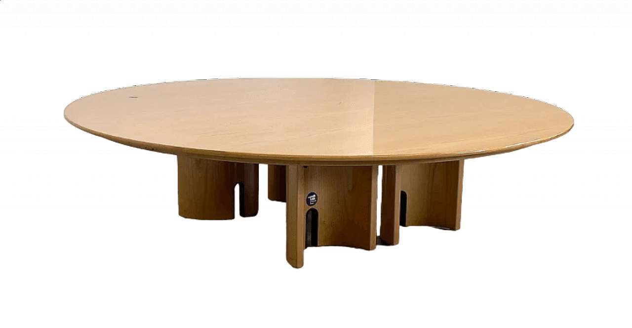 Ash coffee table by Giovanni Offredi for Saporiti, 1980s 6