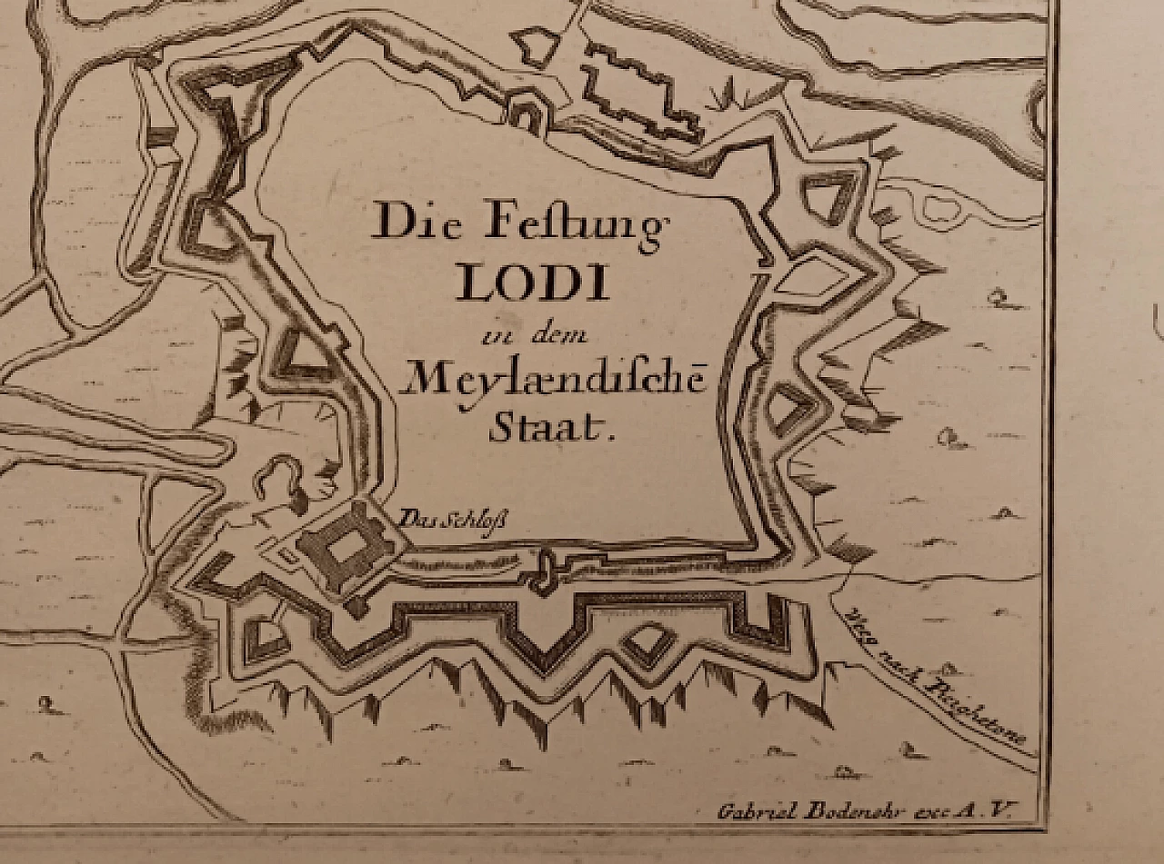 Gabriel Bodenehr, Lodi, etching, 18th century 1