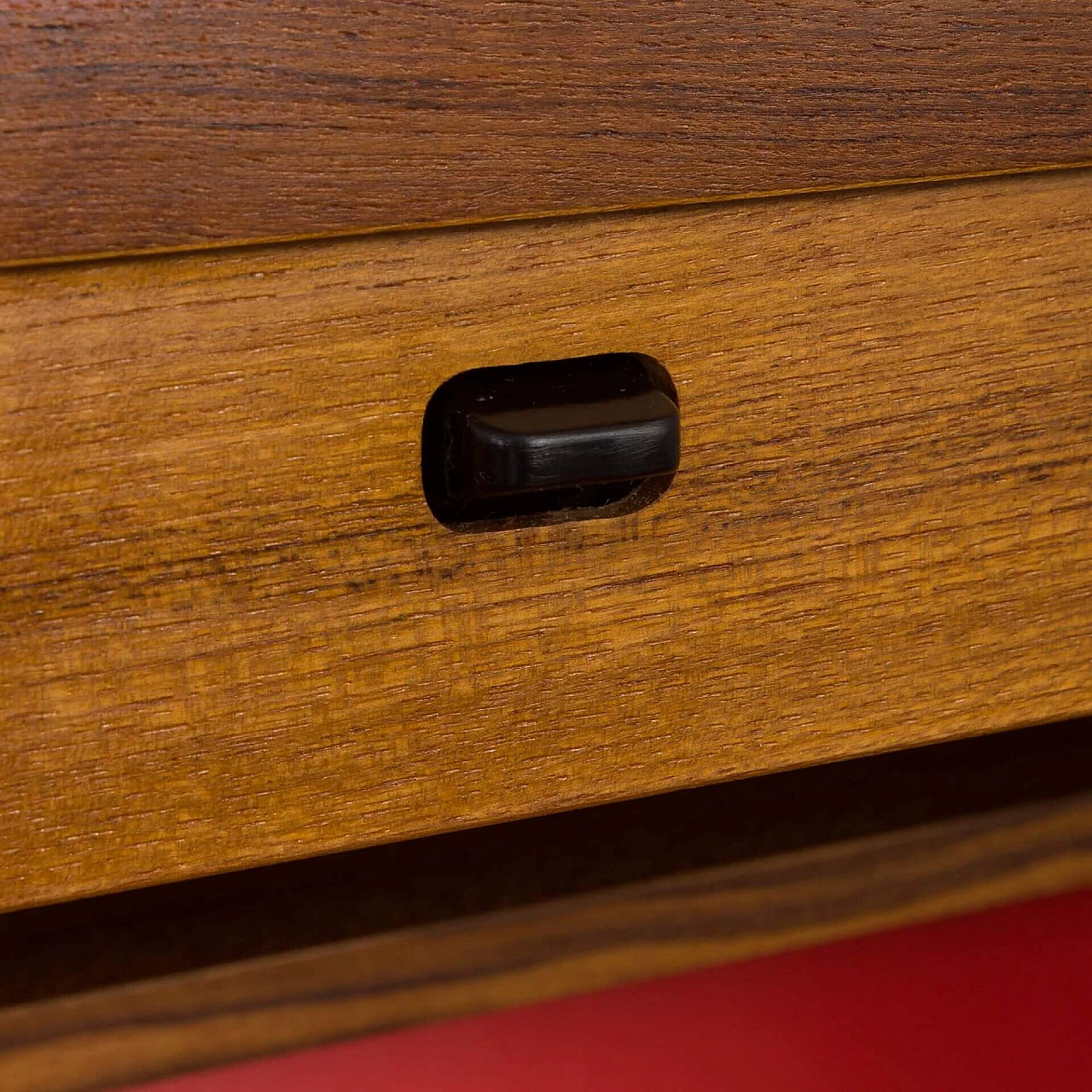 Credenza in teak con vano bar attribuita a Ib Kofod Larsen, anni '60 18