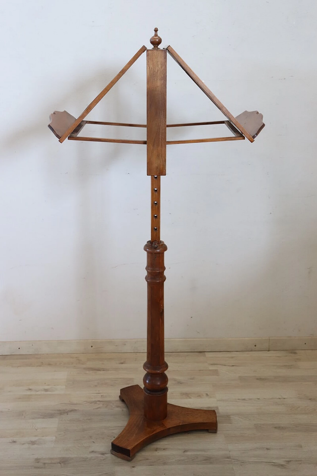 Solid walnut lectern in classical style, 1990s 8