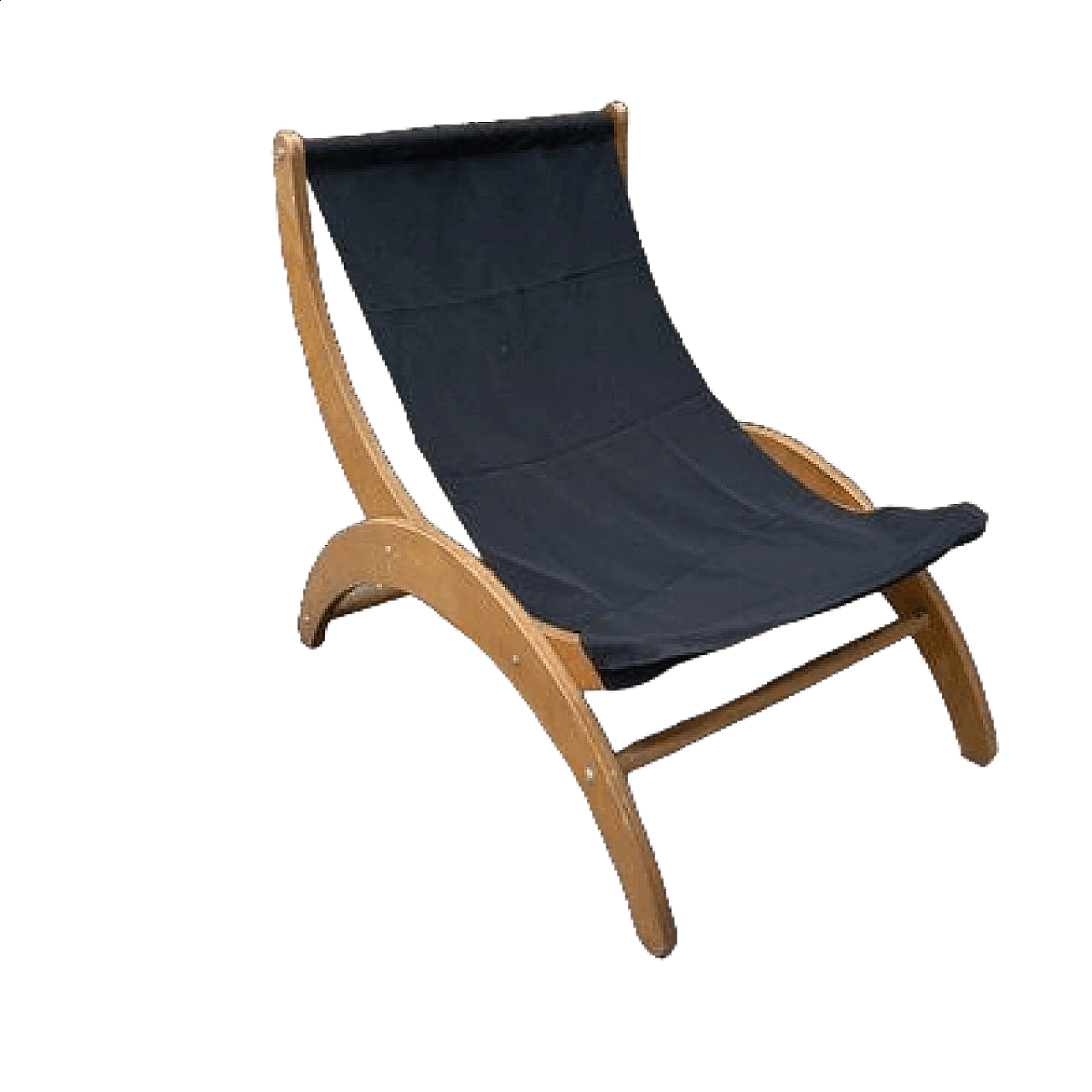 Armchair in multilayer beech and fabric attributed to Ingmar Relling, 1960s 13