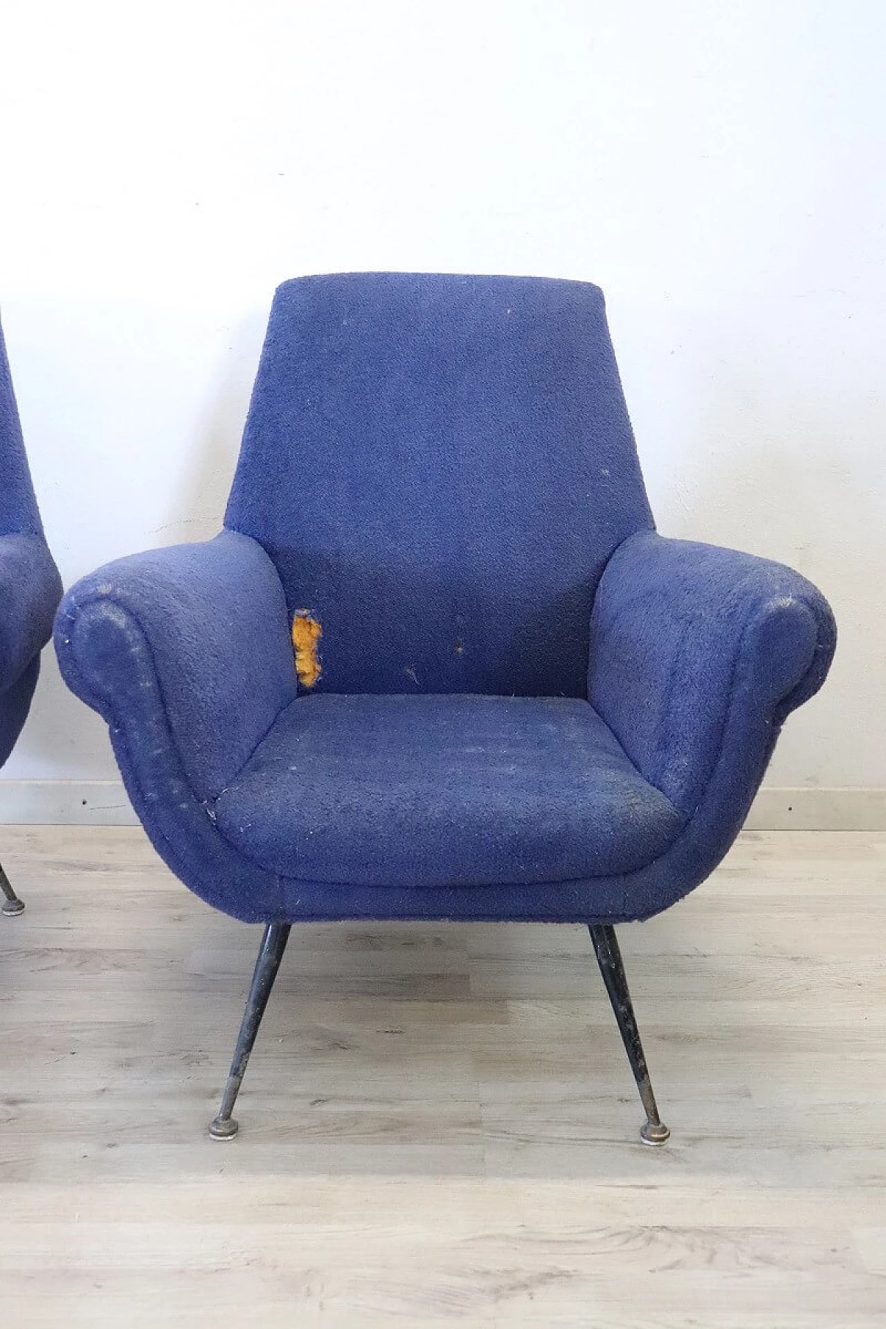 Coppia di poltrone di Gigi Radice per Minotti, anni '50 4