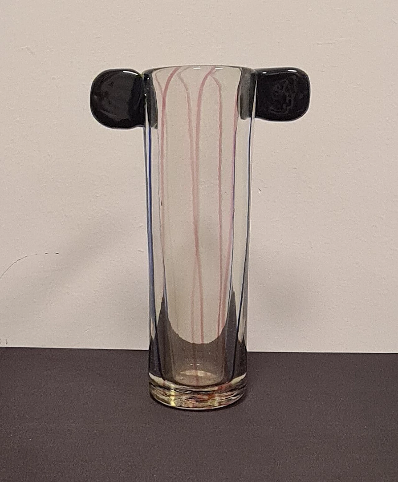 Glass vase by Adriano Tuninetto, 1990s 1