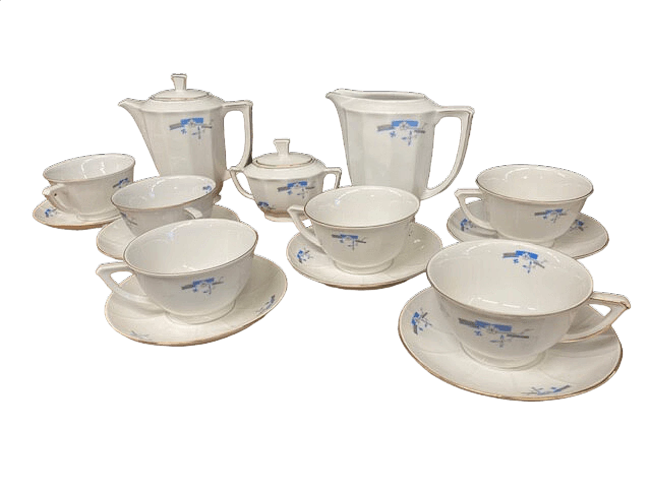 Richard Ginori porcelain tea set, 1939 11