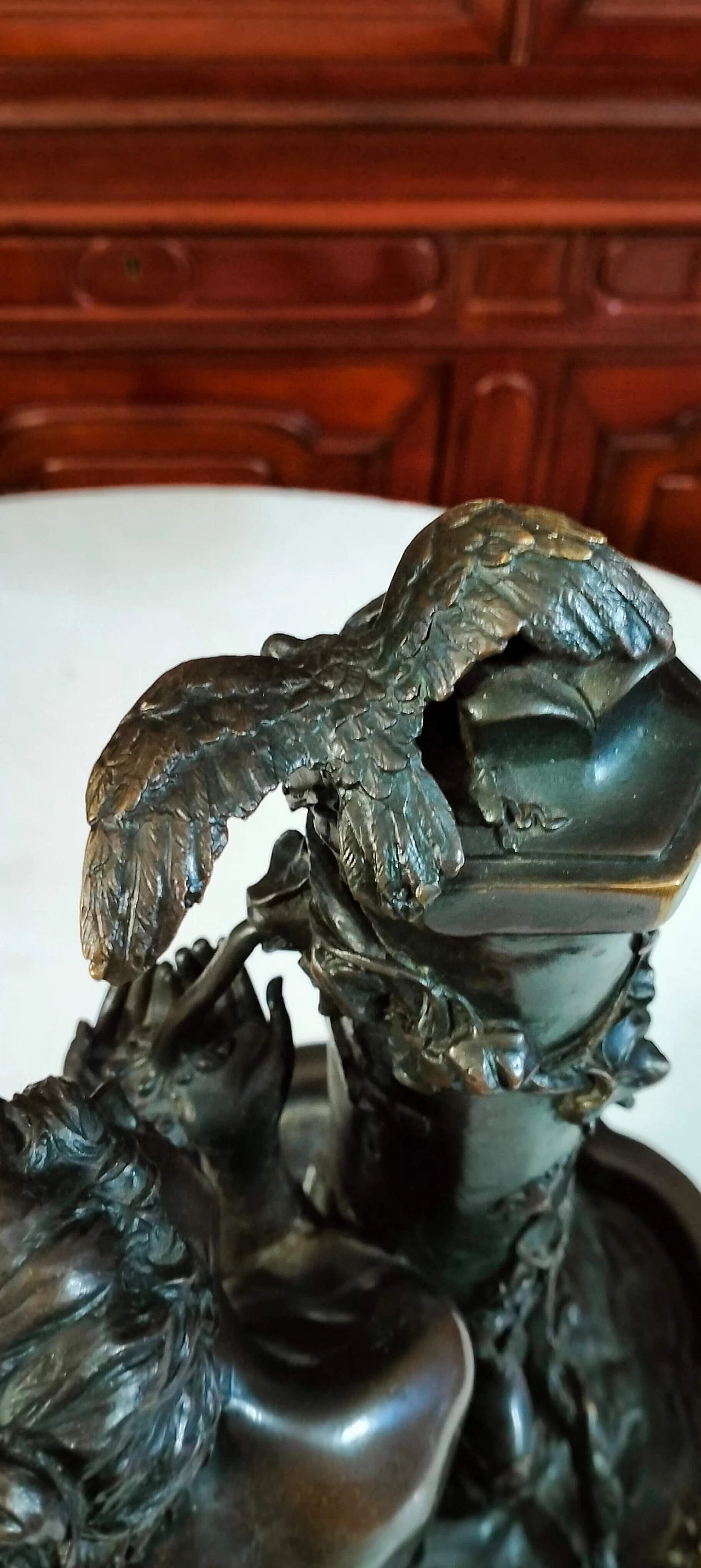 Francois Boucher Ouline, Jeune fille a la Fontaine, scultura in bronzo, anni '20 12