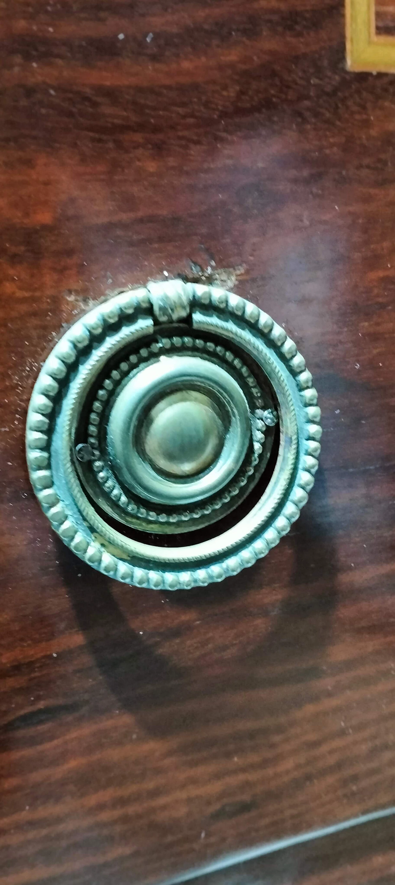 Comò Napoleone III in mogano, ebano e bois de rose a tre cassetti, metà '800 5