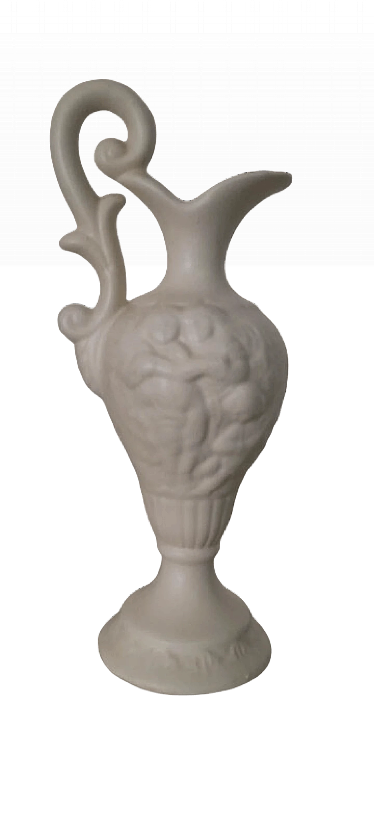Capodimonte white ceramic amphora, early 20th century 13