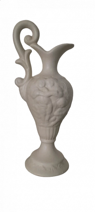 Capodimonte white ceramic amphora, early 20th century