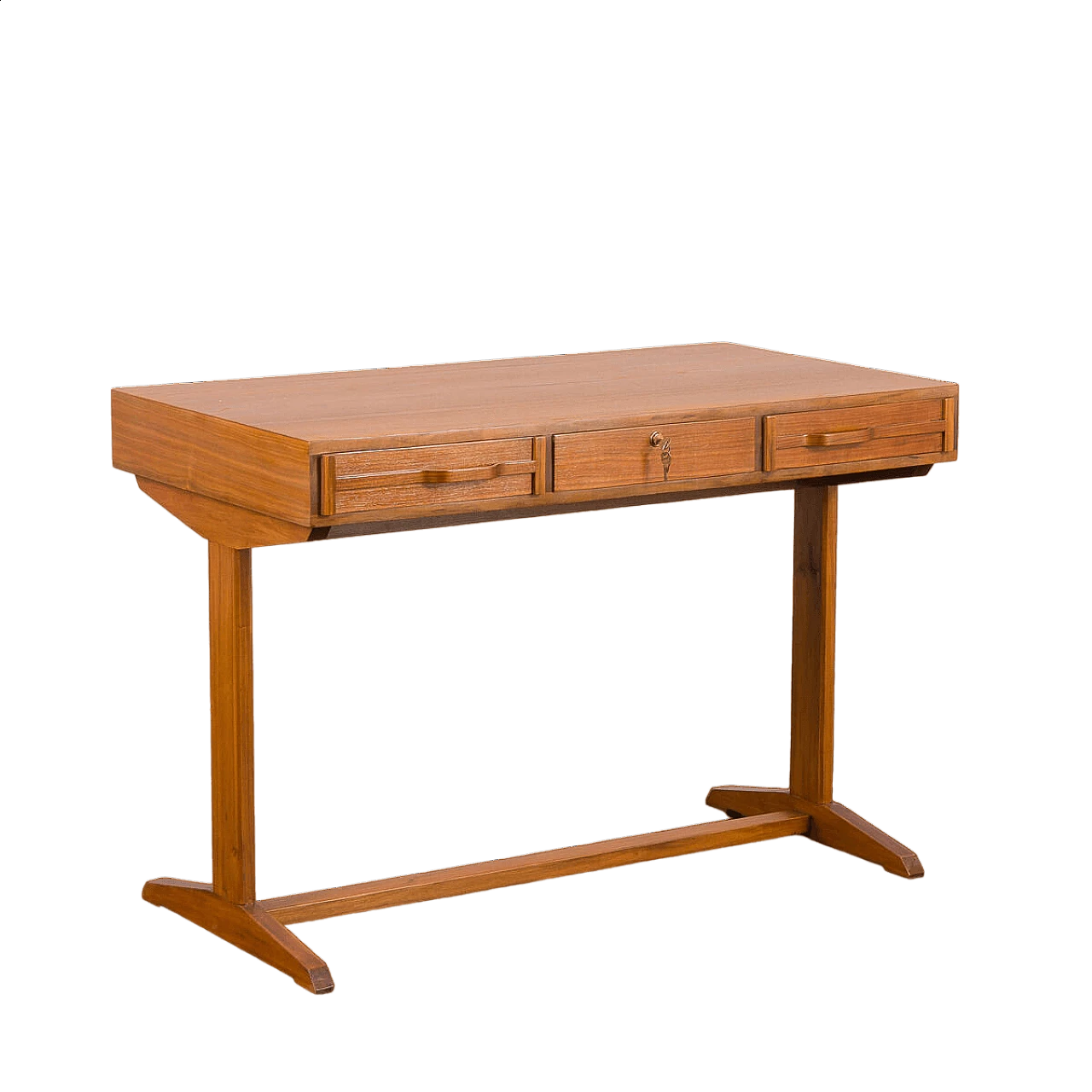 Small teak desk by Gianfranco Frattini for Bernini, 1950s 19