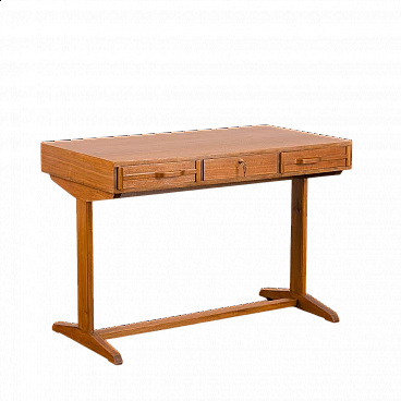 Small teak desk by Gianfranco Frattini for Bernini, 1950s