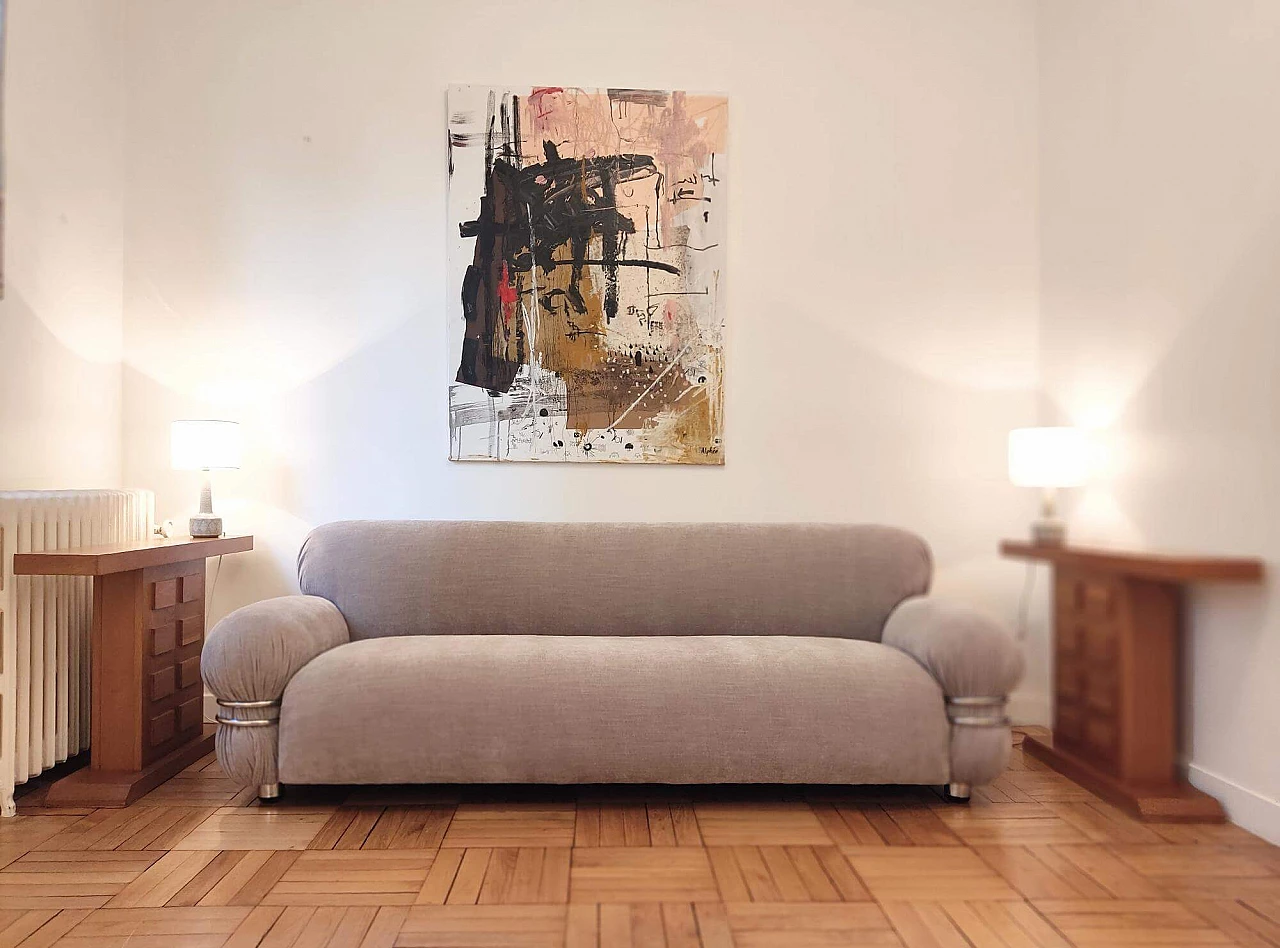 Three-seater sofa - space age 1970s 8
