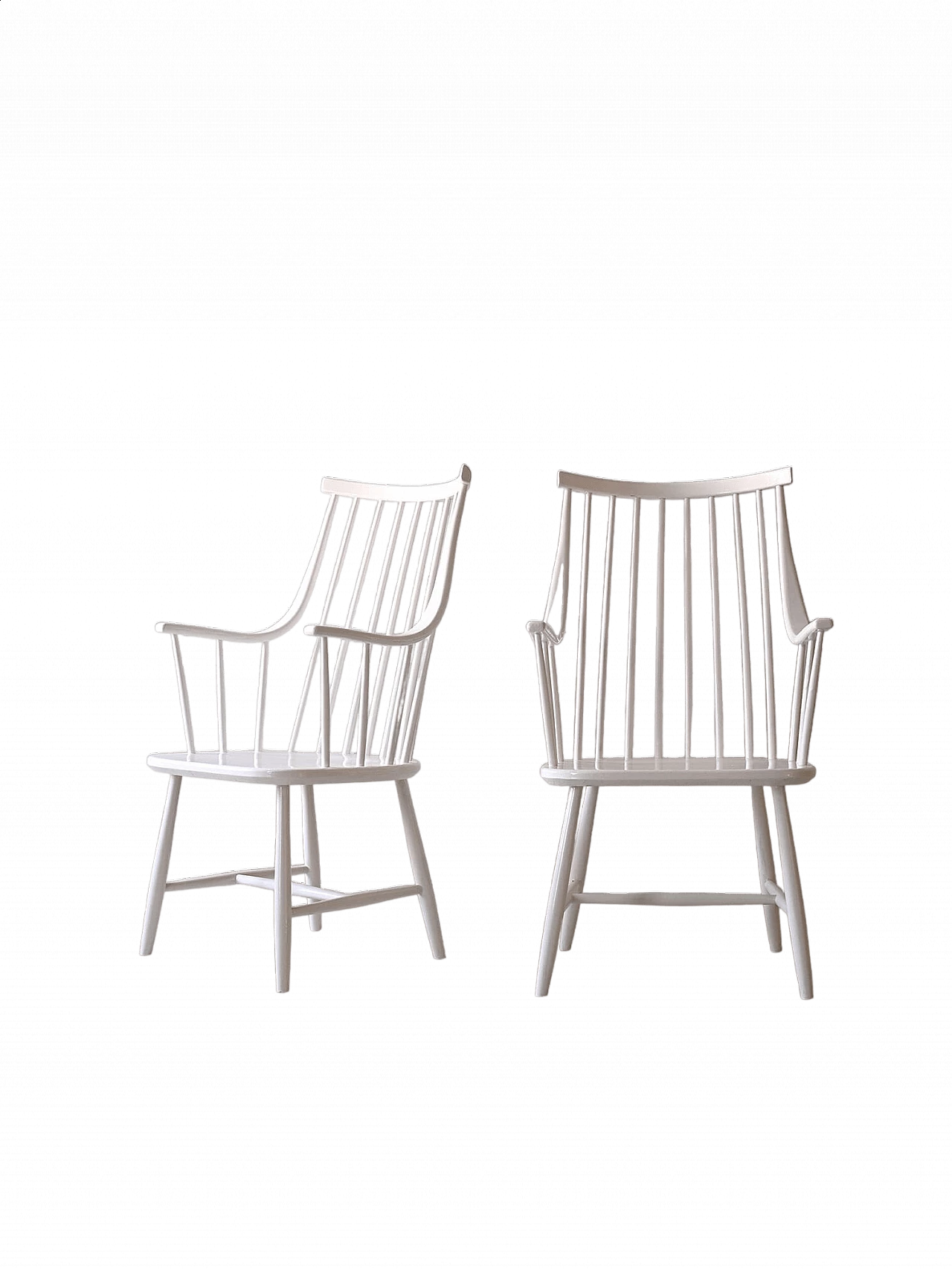 Coppia di sedie Grandessa in legno di Lena Larsson, anni '50 12