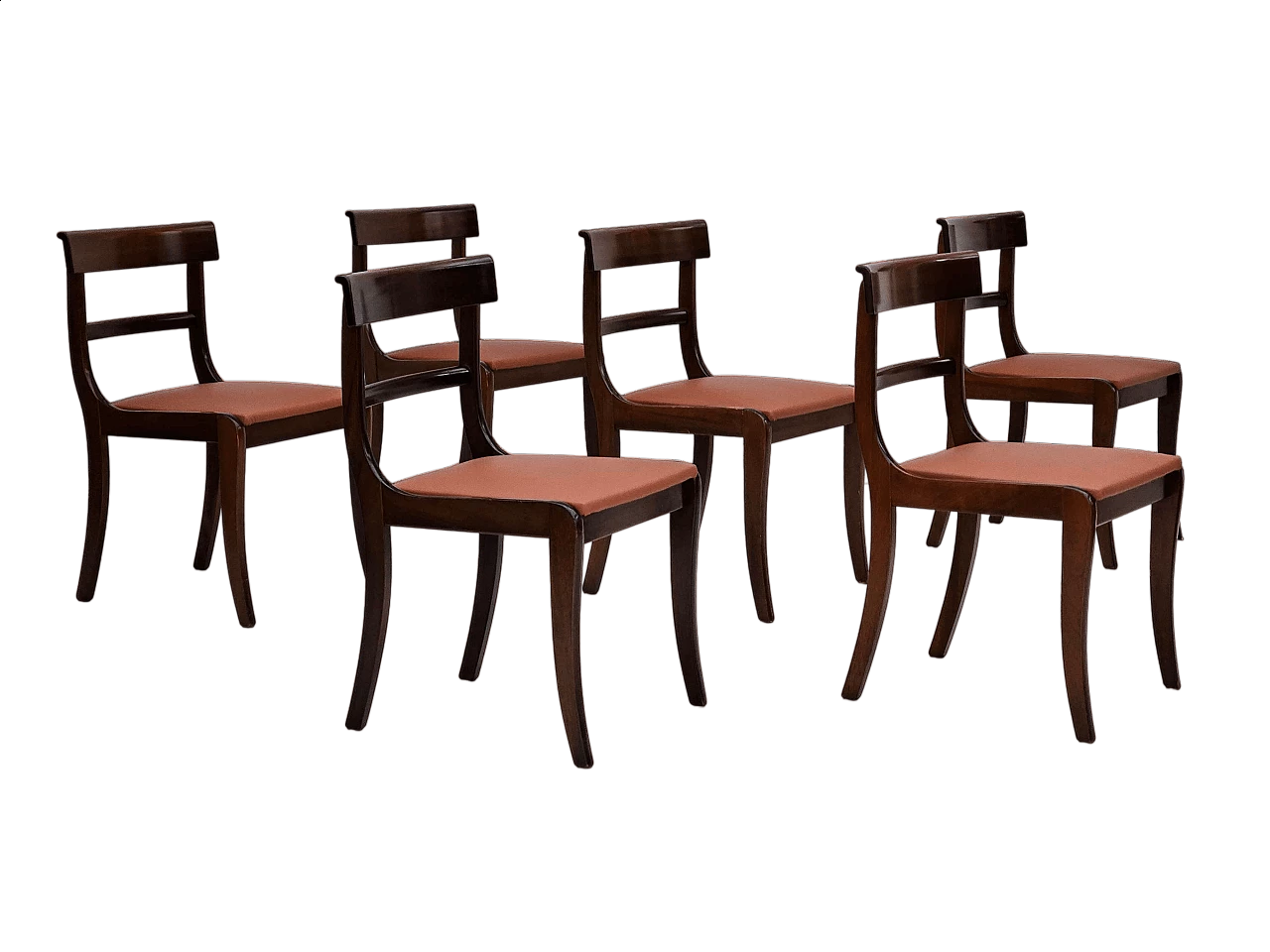 6 Danish teak and leather dining chairs by E. Rogild for Ørum Stolefabrik, 1970s 17