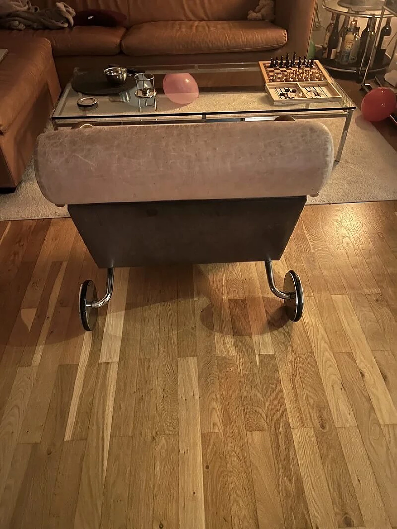 Brown leather Zyklus armchair by Peter Maly for COR, 1980 4