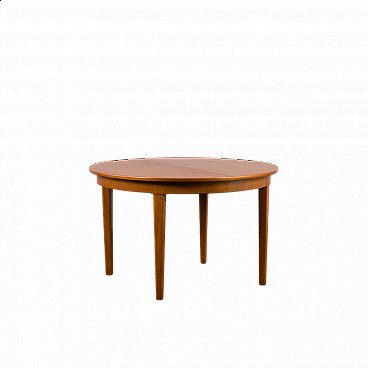 Danish extra-long round extending table, 1960s